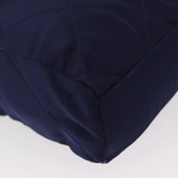 PRADA Chain Shoulder Bag Nylon Purple Gold - Picture 3 of 16